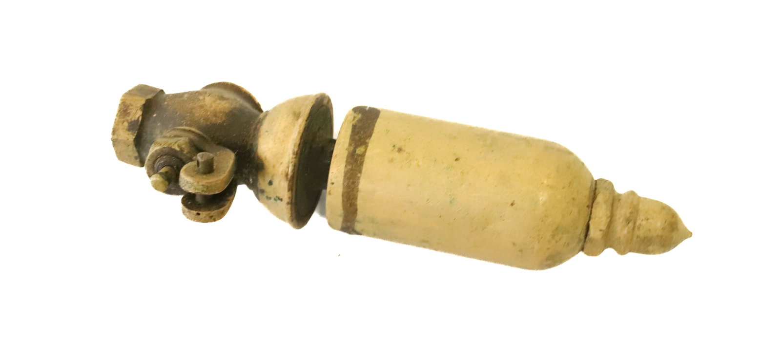 ANTIQUE LUKENHEIMER STEAM WHISTLE: ALL BRASS 7" X 2 1/2" PLEASE READ CAREFULLY - Terms for Purchasing and Shipping of Auction Items. Please read carefully before bidding. All payments for purchases will be made through LiveAuctioneers.