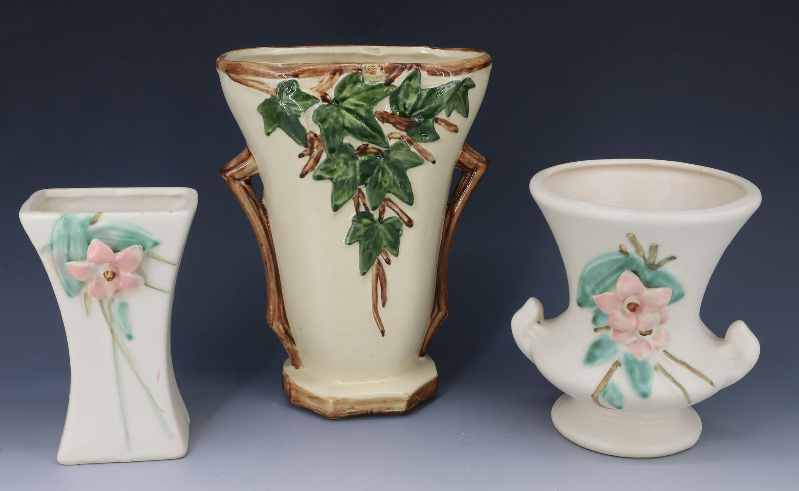(3) MCCOY POTTERY VASES (1 of 6)