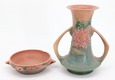 (2) ROSEVILLE POTTERY PIECES