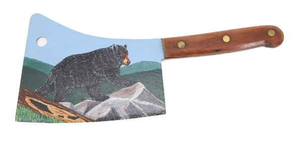 PAINTED BUTCHER CLEAVER