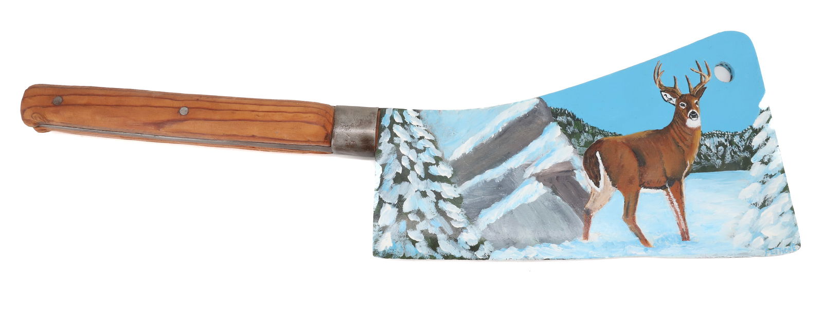 PAINTED BUTCHER CLEAVER (1 of 3)
