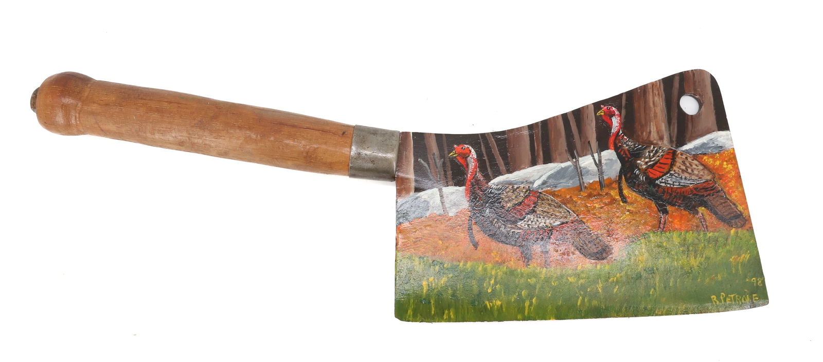 PAINTED BUTCHER CLEAVER (1 of 3)