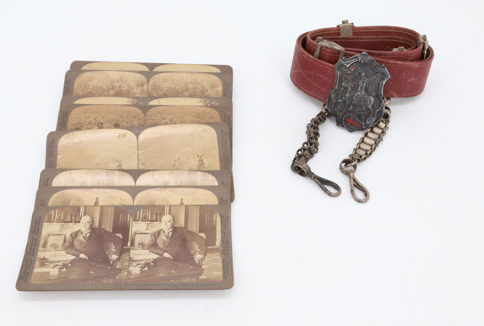 LODGE BELT AND STEREOVIEW CARDS (1 of 6)
