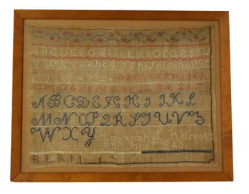 19TH C. SCHOOL GIRL SAMPLER