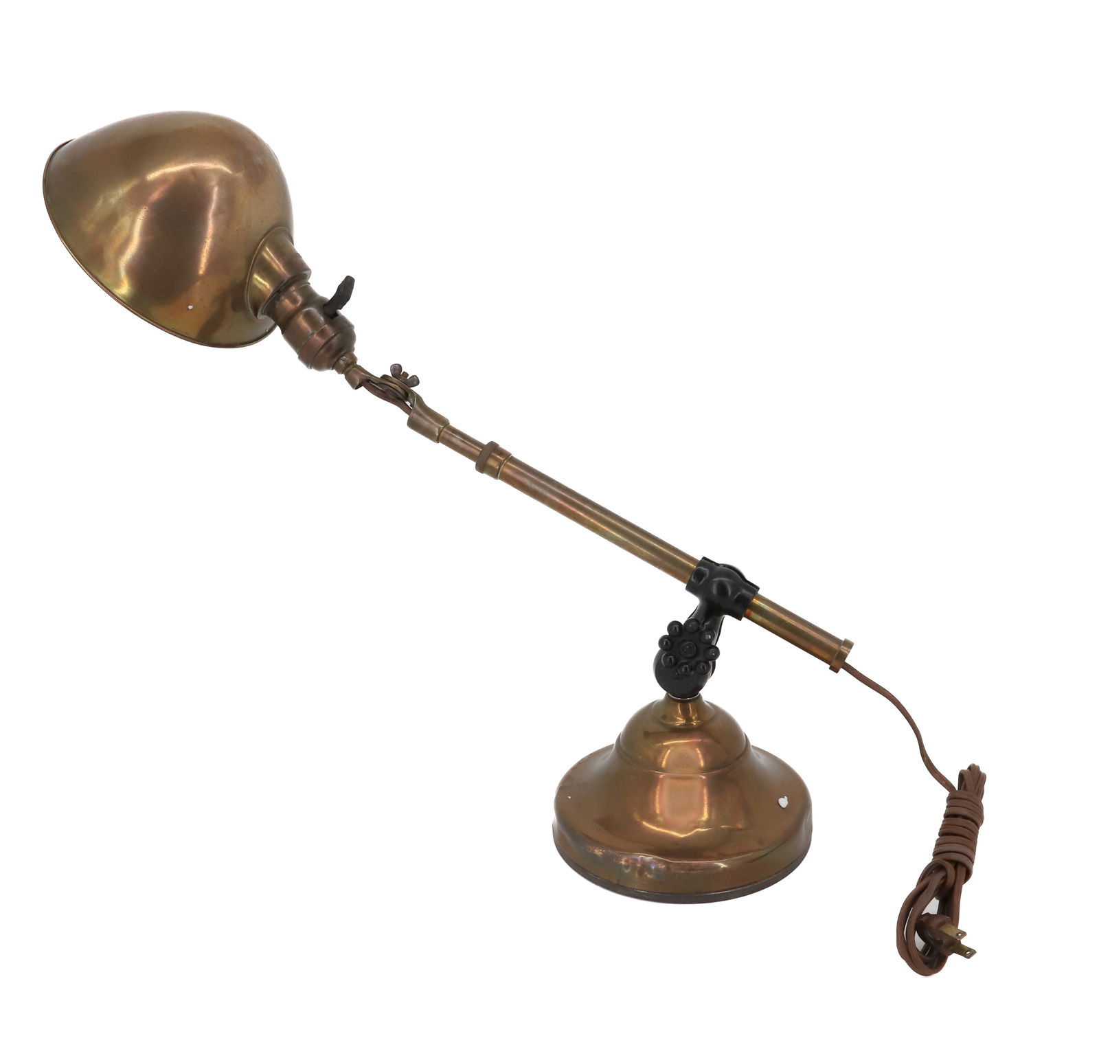 OC WHITE BRASS DESK LIGHT (1 of 7)