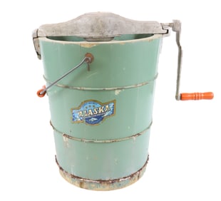 PAINTED ICE CREAM FREEZER