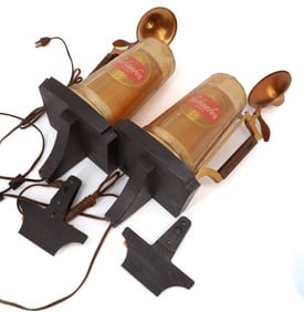 PAIR OF SCHAEFER BEER ADVERTISING LIGHTS