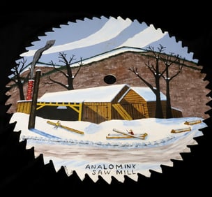 PAINTED SAWMILL BLADE