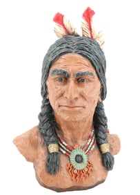 NATIVE AMERICAN BUST
