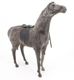 LEATHER COVERED HORSE