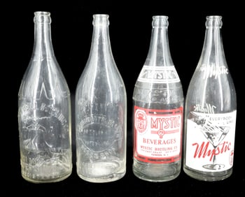 (4) PATERSON, NJ ADVERTISING BOTTLES