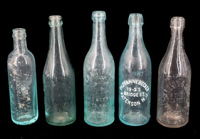 LOT OF NJ ADVERTISING BOTTLES