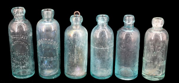 (6) NEW JERSEY ADVERTISING BOTTLES