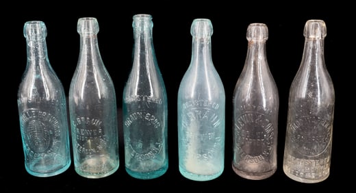 (6) NEW JERSEY ADVERTISING BOTTLES