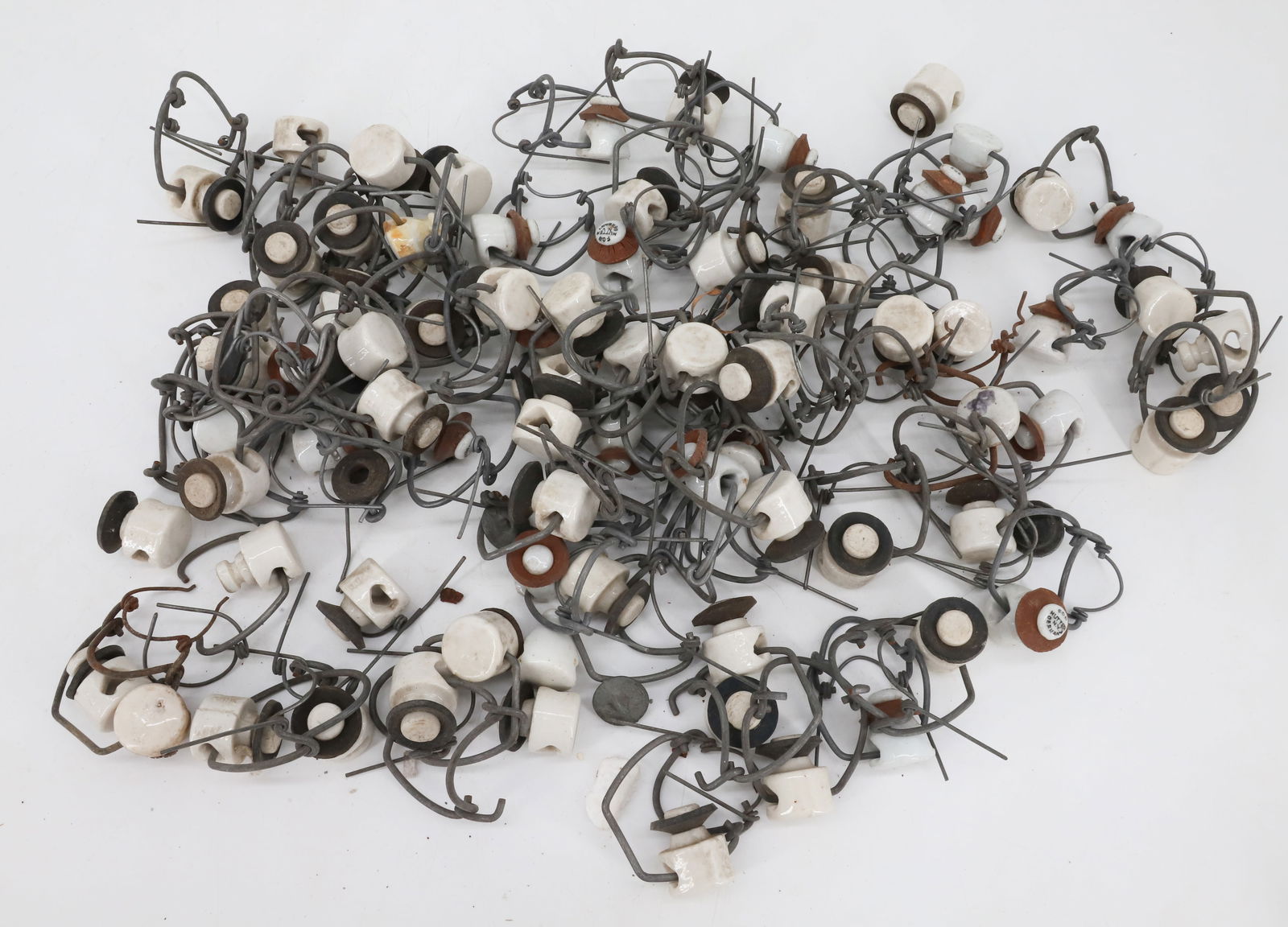 LARGE LOT OF PORCELAIN BOTTLE STOPPERS (1 of 3)