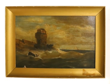 19TH C. OIL ON BOARD
