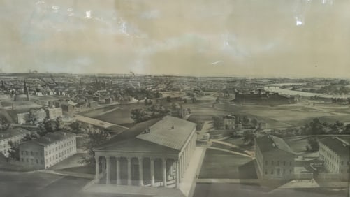 GIRARD COLLEGE, PHILADELPHIA, BIRDS-EYE-VIEW