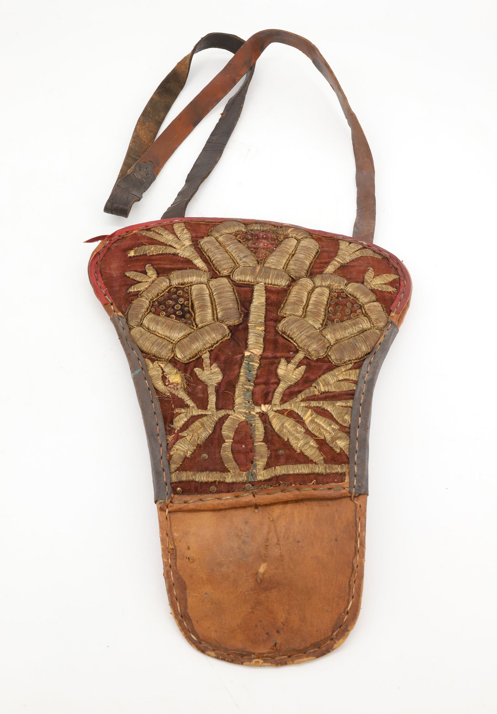 EMBROIDERED LEATHER ARMS HOLDER (1 of 3)
