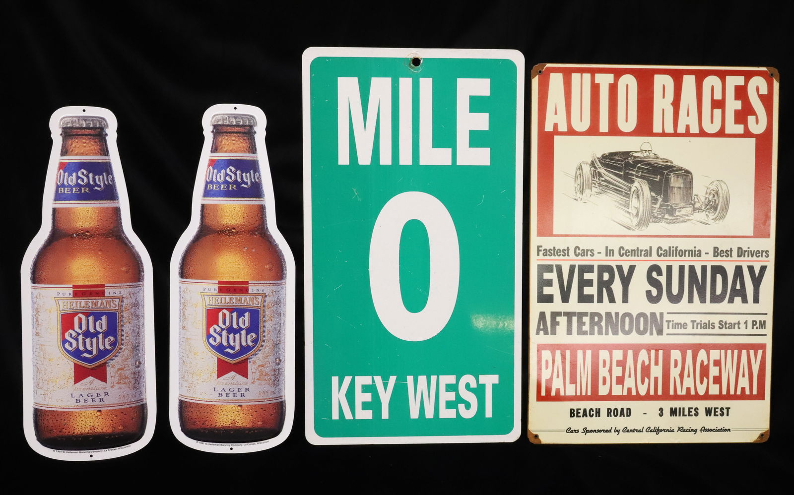 VARIETY OF TIN SIGNS (1 of 2)