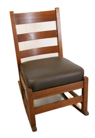 STICKLEY BROTHERS LADDER-BACK ROCKER