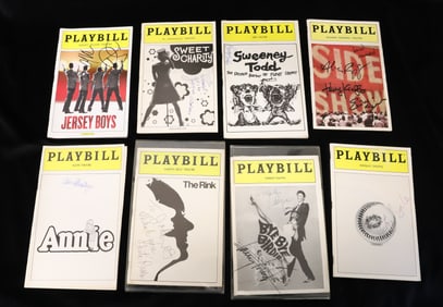 (8) AUTOGRAPHED PLAYBILLS