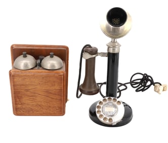 ANTIQUE CANDLESTICK TELEPHONE