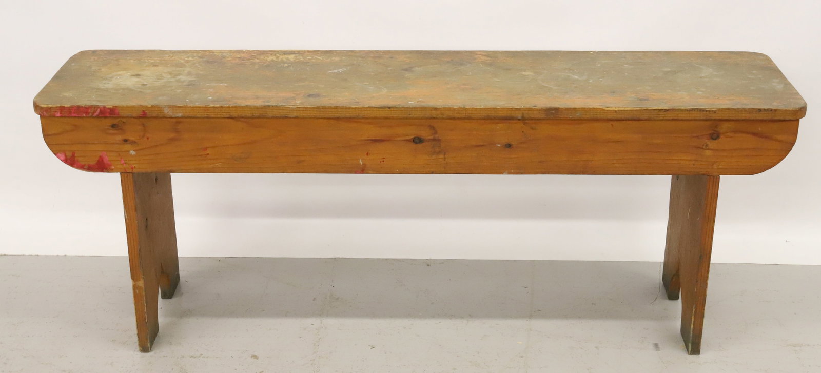 COUNTRY WOODEN BENCH: 18" X 48" X 12". PLEASE READ CAREFULLY - Terms for Purchasing and Shipping of Auction Items. Please read carefully before bidding. All payments for purchases will be made through LiveAuctioneers.com p