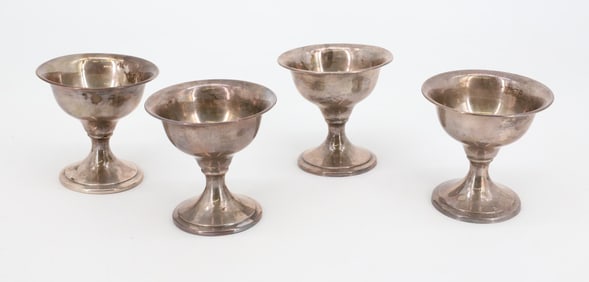 (4) STERLING SILVER DESSERT CUPS