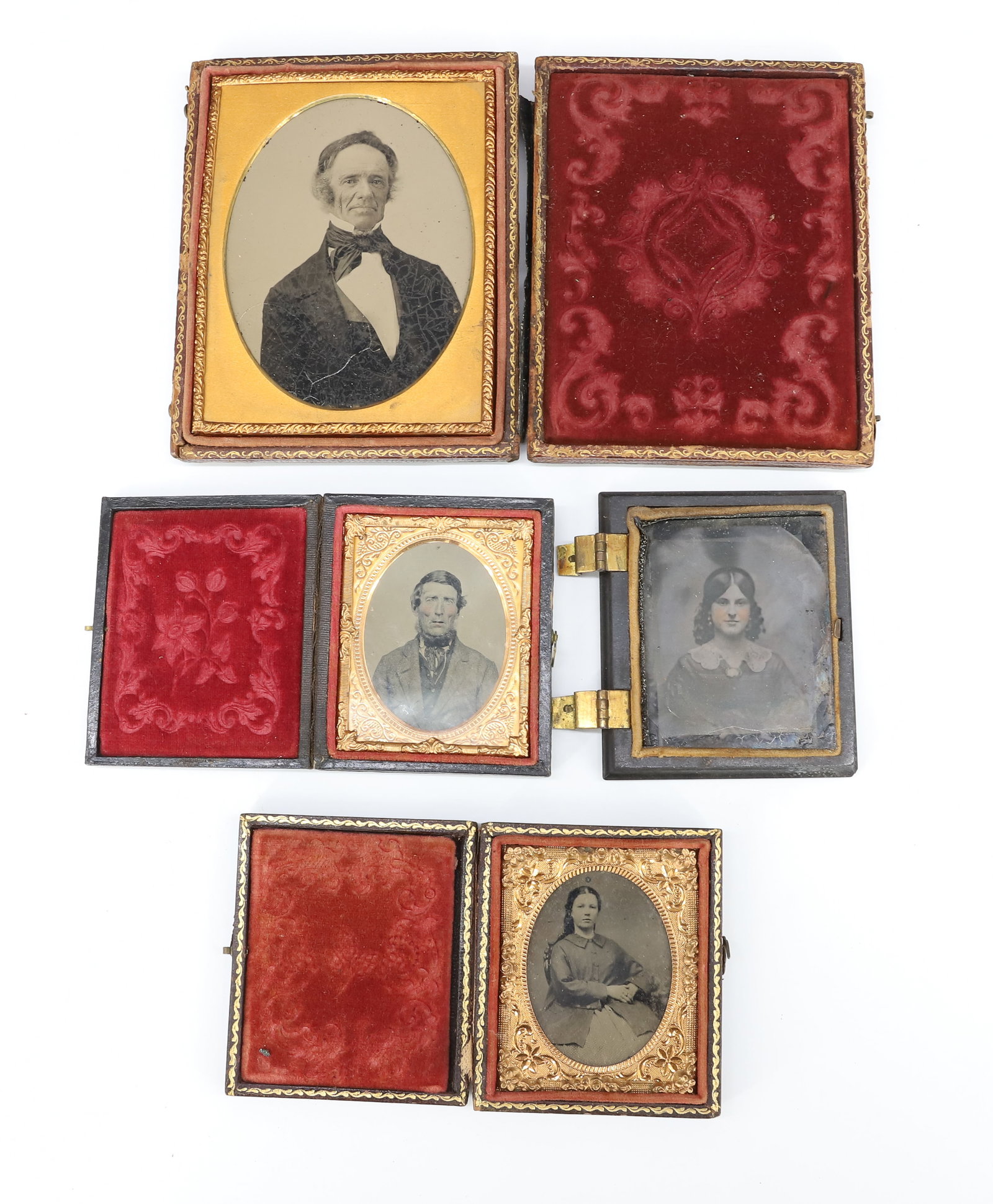 LOT OF EARLY PHOTOGRAPHS: INCLUDING; AMBROTYPES AND TINTYPES, LARGEST 4 1/4" X 3 1/4" PLEASE READ CAREFULLY - Terms for Purchasing and Shipping of Auction Items. Please read carefully before bidding. All payments for purchases