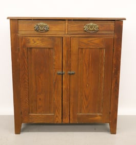 ANTIQUE CHESTNUT JAM CUPBOARD