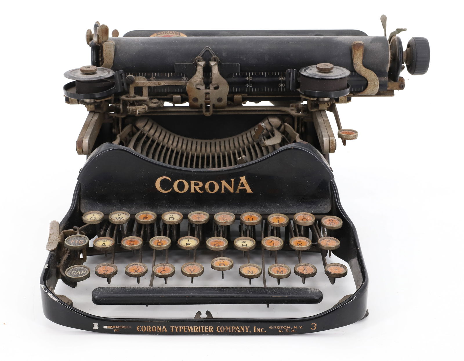 VINTAGE CORONA 3 TYPEWRITER: JULY 1917 LATEST PATENT. PLEASE READ CAREFULLY - Terms for Purchasing and Shipping of Auction Items. Please read carefully before bidding. All payments for purchases will be made through LiveAuctionee