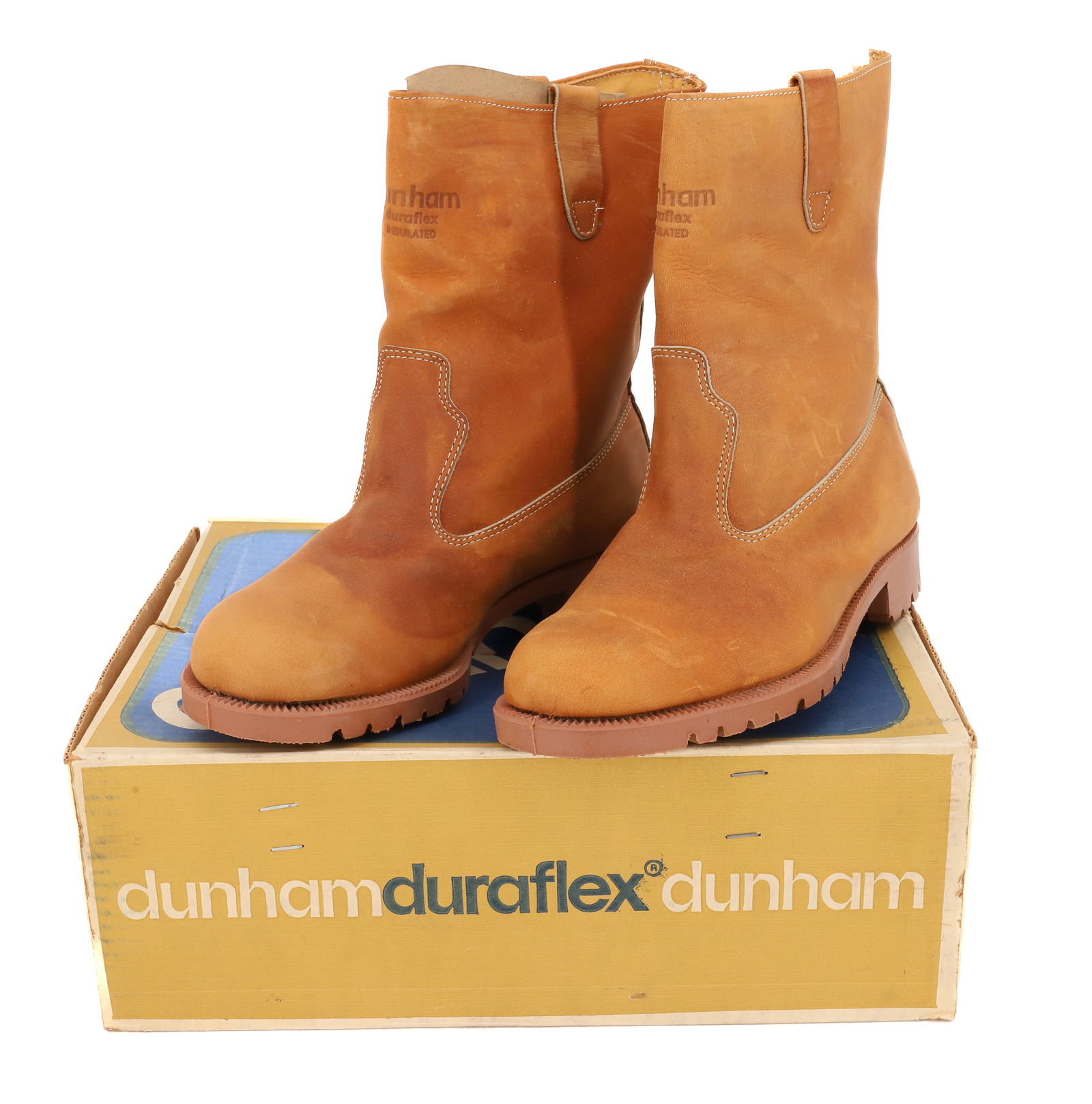 DUNHAM'S DURAFLEX BOOTS: SIZE 7 1/2. NEW IN BOX. PLEASE READ CAREFULLY - Terms for Purchasing and Shipping of Auction Items. Please read carefully before bidding. All payments for purchases will be made through LiveAuctioneer