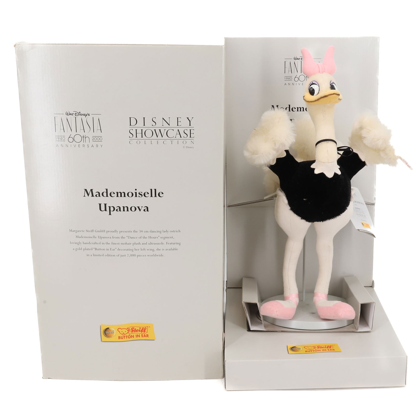 VINTAGE STEIFF DISNEY MADEMOISELLE UPANOVA: MADEMOISELLE UPANOVA 60TH ANNIVERSARY OF FANTASIA 16" PLEASE READ CAREFULLY - Terms for Purchasing and Shipping of Auction Items. Please read carefully before bidding. All payments for purchases will