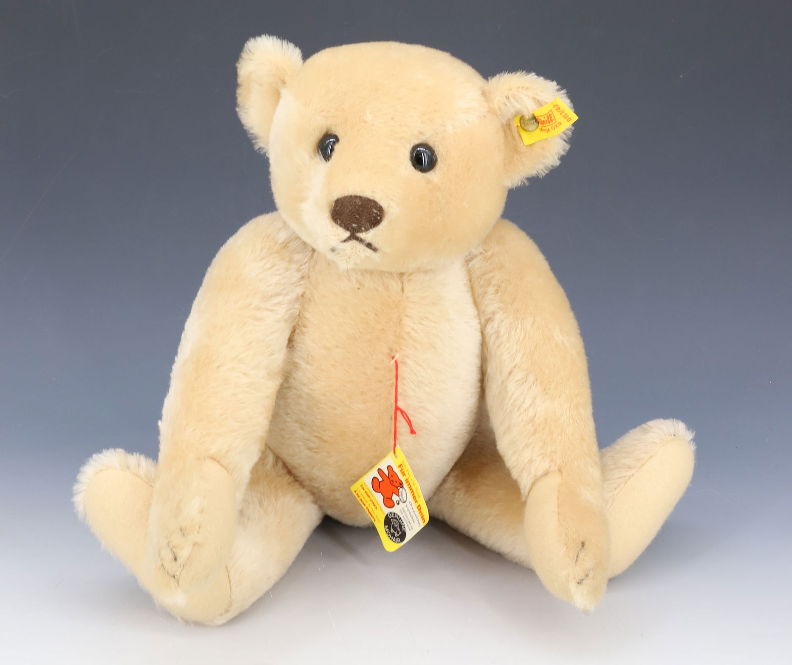 VINTAGE STEIFF BEAR: TAN JOINTED BEAR BUTTON AND TAG 16" PLEASE READ CAREFULLY - Terms for Purchasing and Shipping of Auction Items. Please read carefully before bidding. All payments for purchases will be made through Li