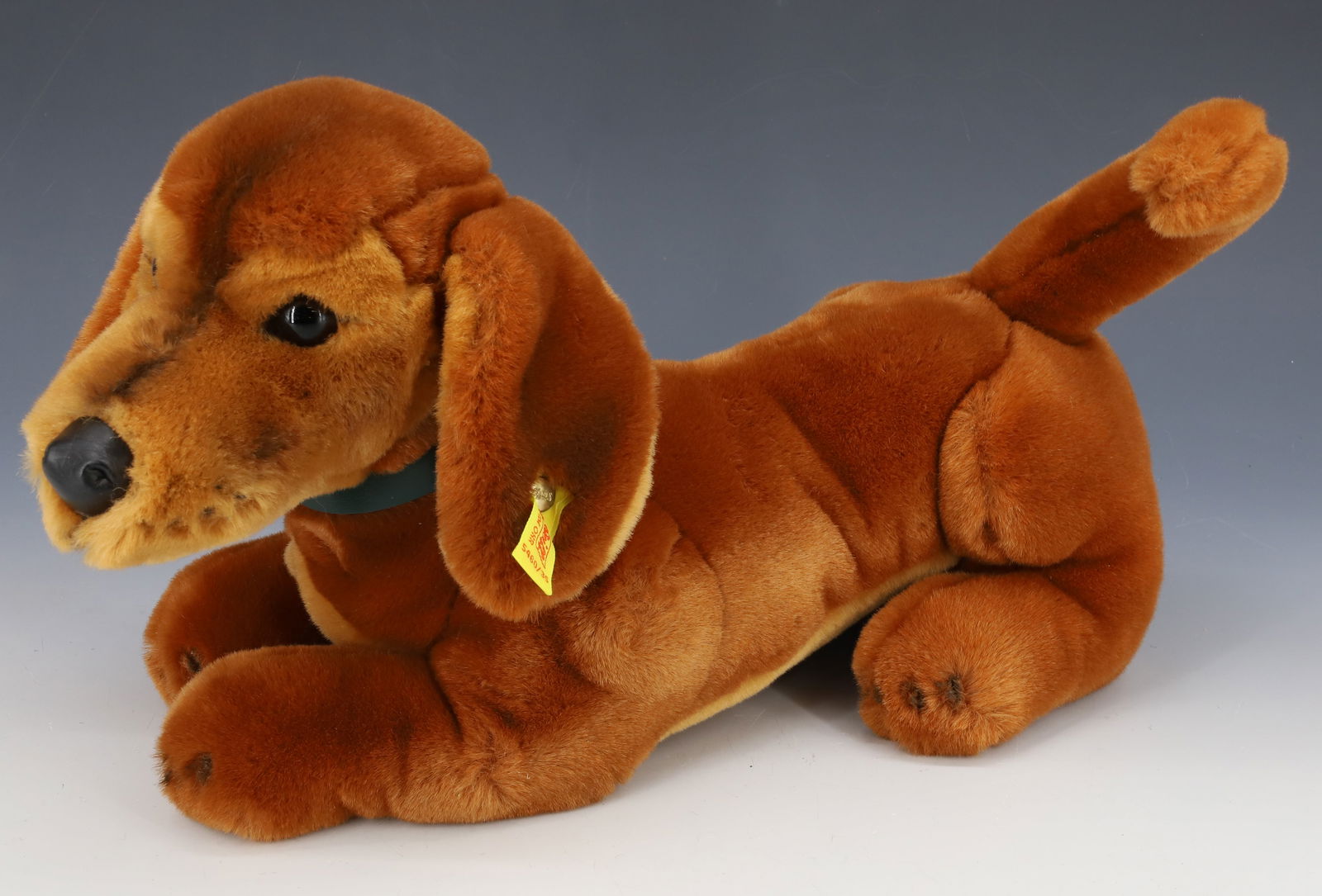 VINTAGE STEIFF DACHSHUND: COSY WALDI 12". BUTTON IN EAR. PLEASE READ CAREFULLY - Terms for Purchasing and Shipping of Auction Items. Please read carefully before bidding. All payments for purchases will be made through LiveAuc