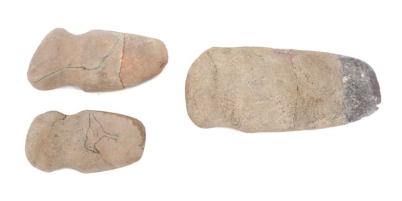 (3) STONE AXE HEADS
