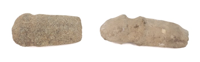 (2) STONE AXE HEADS