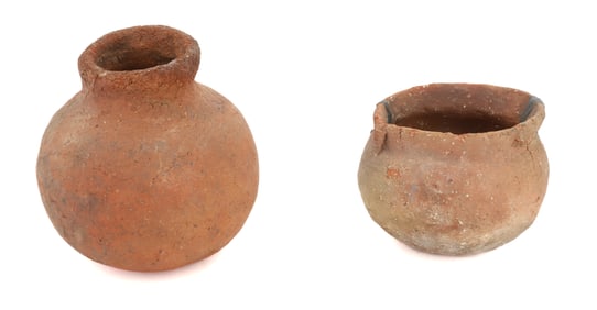 (2) POTTERY VESSELS