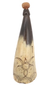 DECORATED POWDER HORN