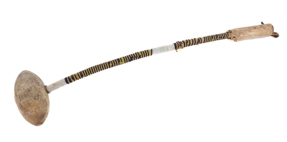 NATIVE AMERICAN BEADED WAR CLUB