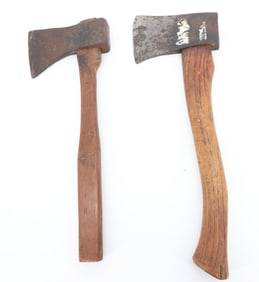 (2) VINTAGE HATCHETS