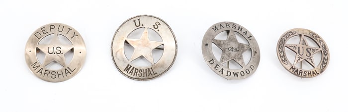 (4) U.S. MARSHAL BADGES