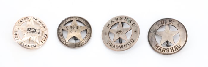 LOT OF REPLICA MARSHAL/SHERIFF BADGES