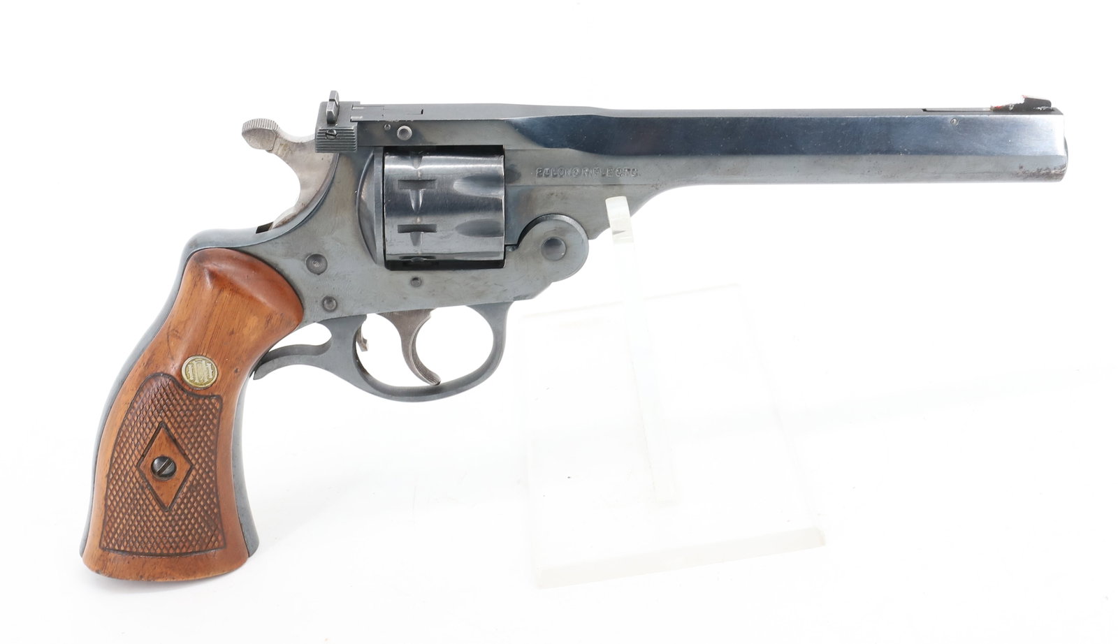 H&R SPORTSMAN REVOLVER: .22LR, SERIAL# U602 X, 6" BARREL THIS GUN REQUIRES A BACKGROUND CHECK, FEDERAL FIREARMS LICENSE. OR TRANSFER TO AN FFL HOLDER PLEASE READ CAREFULLY BEFORE BIDDING. ALL PAYMENTS MUST BE MADE BEFORE ITE