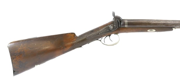 BELGIAN "BIDDLE PHILLY" DOUBLE BARREL HAMMER GUN