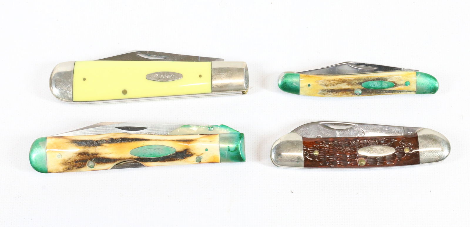 (4) CASE POCKET KNIVES: (4) KNIVES INCLUDING; 3299 1/2, 62131, AND OTHERS