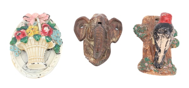 (3) ANTIQUE DOOR KNOCKERS 