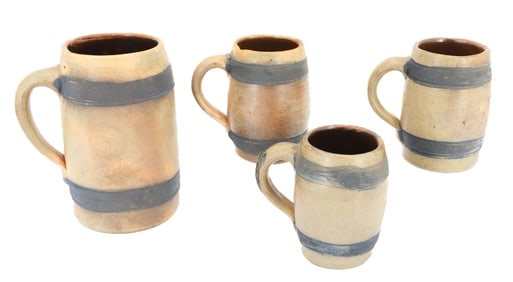 LOT OF STONEWARE MUGS 