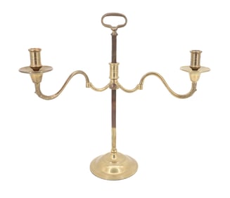 ADJUSTABLE BRASS CANDLEHOLDER