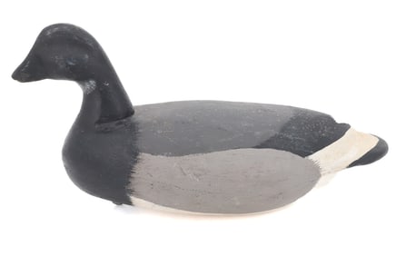 CARVED AND PAINTED WOODEN DUCK DECOY